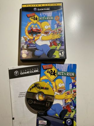 The Simpsons: Hit & Run Nintendo Gamecube Complete Ntsc Rare Game Fun Retro