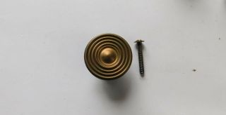 Vintage Heavy Brass Knob Cabinet Drawer Pulls Handles 1 1/2 " More Available