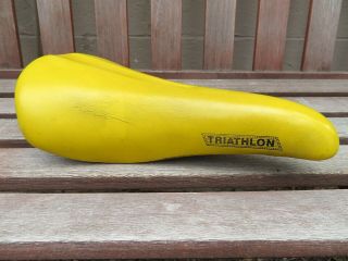 Selle Italia Turbo Triathlon Yellow Saddle 1980 