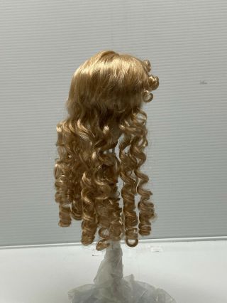 Vintage Size 8 - 9 Synthetic Blonde Doll Wig For Vintage Antique Doll