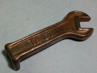 Antique,  Vintage Small 5 - 1/2 " Cast Steel Wrench,  Implement Tool,  M 81