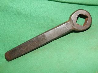 Vintage,  Antique,  Primitive Blacksmith Forged 6 " Wrench,  5/8 " Square Box End