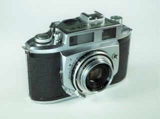 Rare Minolta A - 2 35mm Film Camera w/ Chiyoko Rokkor f/2.  8 45mm Lens,  Case 2