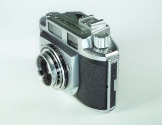 Rare Minolta A - 2 35mm Film Camera w/ Chiyoko Rokkor f/2.  8 45mm Lens,  Case 3