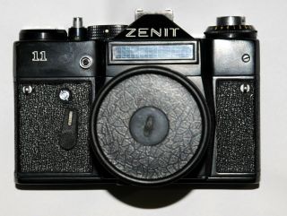 Slr Vintage Soviet Rare Camera Zenit 11,  Helios 44 - 2 2/58 Lens,  Case,  Ussr