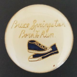 Vintage 1970’s Bruce Springsteen Born To Run Promo Pin - Extremely Rare