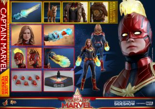 Hot Toys Captain Marvel Deluxe Version 1/6 Scale Figure Marvel Comics