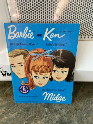 Vintage Barbie Fashion Booklet - 1962 Barbie & Ken,  Midge
