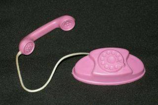 Vintage Barbie Midge 1964 Go Together Furniture Lavender Purple Phone W/ String