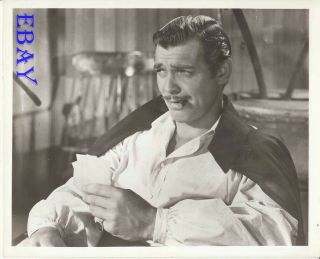 Gone With The Wind Clark Gable Smokes And Plays Cards Rare Photo