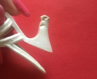 Open Toe Heels Vintage 1950’s White Vinyl Shoes for 10&1/2” Fashion Doll 3