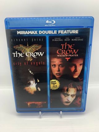 The Crow 2: City Of Angels/the Crow: Wicked Prayer (blu - Ray Disc,  2012) Rare Oop