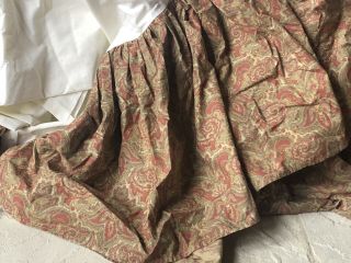 Rare Ralph Lauren Vintage Bridget Bedskirt Full Queen Paisley Maura Dust Ruffle