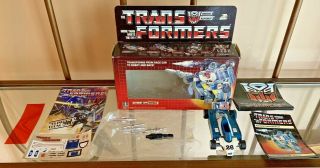 1984 Transformers G1 Autobot Spy Mirage Hasbro Trans Formers Robot Toy Box Car