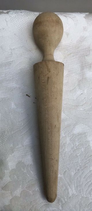 Old Antique Vintage Primitive Wood Wooden Large Pestle Mallet Masher Tool