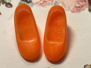 Intage Topper Dawn And Friends Doll Bright Orange Pumps Heels Shoes