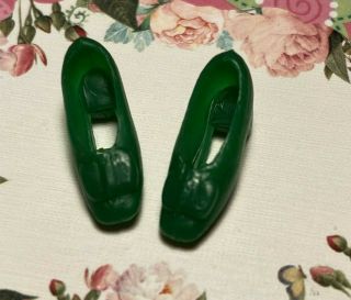 Vintage Topper Dawn And Friends Doll Green Bow Pumps Heels Shoes