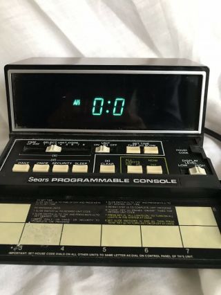 Vintage Rare - Sears X10 Programmable Home Automation Console & Clock