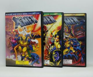 X - Men: Volumes 1 2 3 Animated Series Dvd Set Rare,  Oop
