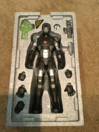 Hot Toys Sideshow Exclusive Iron Man 3 War Machine Mark Ii Diecast 12” Figure