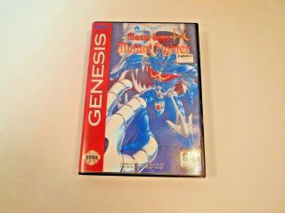 Mazin Saga Mutant Fighter (sega Genesis 1993) Rare Case (only) Authentic