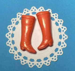 Vintage Topper Dawn And Friends Doll Salmon Pink Squishy Boots Cute