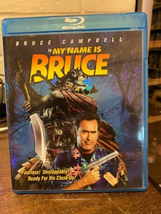 My Name Is Bruce (blu - Ray Disc,  2009) Rare And Oop With Comic Book