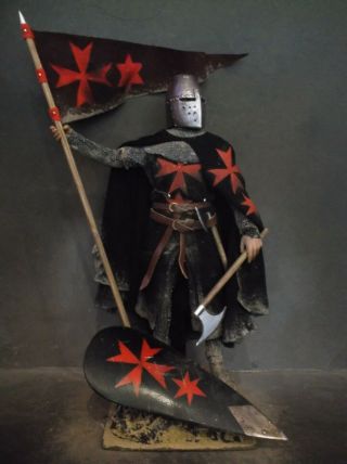 12 " Custom Crusader Knight Of The Order Of The Cross And Star 1/6 Figure Ignite