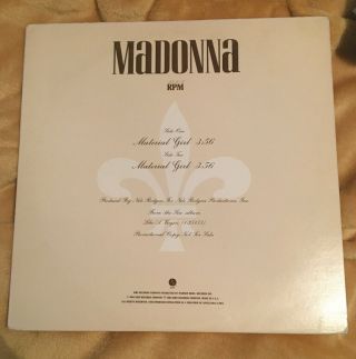 Madonna – Material Girl Rare U.  S Promo 12” Vinyl Single 1985