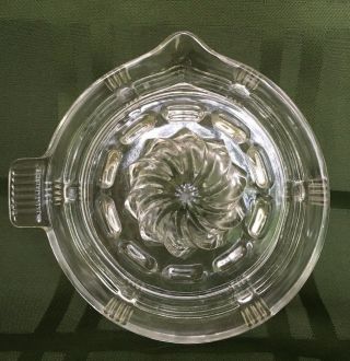 Vintage Clear Glass Small Fruit Juice Extractor