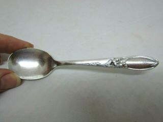Vintage Community Plate Silver Plate White Orchid Baby / Child,  Spoon