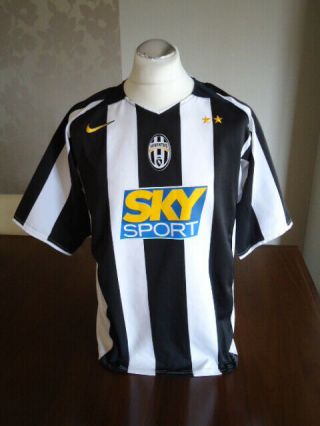 Juventus 2004 Nike Home Shirt Large Adults 42 - 44 " Rare Sky Juve