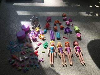Random Vintage Fashion Polly Pockets Early 2000 - 2003 Clothes,  Dolls,  Shoes,  Misc