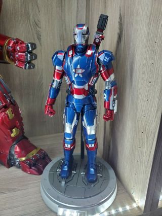 Hot Toys Iron Patriot 1/6 Iron Man 3 Mms195d01 Diecast Marvel Figure