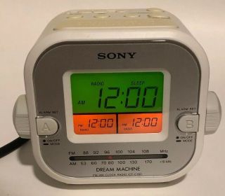 Sony Dream Machine Fm/am Clock Radio Icf - C180