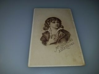 Antique Victorian Trade Card Mclaughlins Roasted Coffee Card Chicago