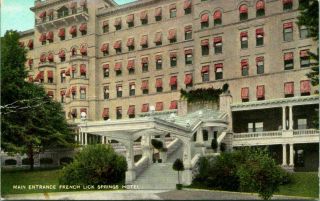 Antique Postcard French Lick Springs Indiana " Hotel "