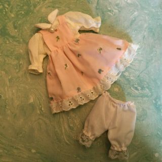 Cute Vintage Pink Dress For Your 8 " Madame Alexander Or Vogue Ginny Dolls