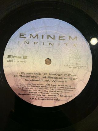 Eminem Infinite Vinyl Rare