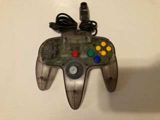 Rare Nintendo 64 Funtastic Smoke Black Controller