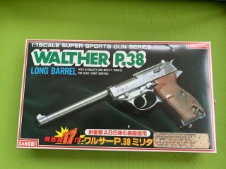 Rare Sansei Model Walther P.  38 Spring Piston Air Soft Made In Japan