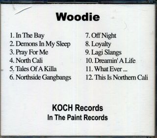 Woodie Demonz In My Sleep Advance Promo Cd Rare Bay Rap Antioch Koch 