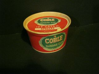 Vintage - Coble Sundae Cup - Coble Dairy,  Lexington N.  C.