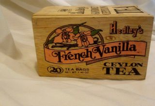 Antique Wooden Tea Box Ceylon Hedley 