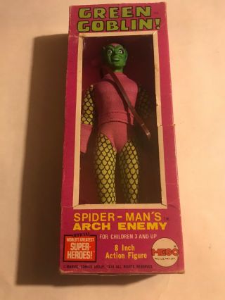 Vintage 1974 Mego Green Goblin Wgsh 8 " Box T2 Action Figure Complete