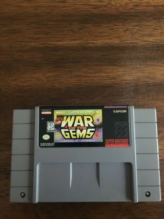 Marvel Heroes: War Of The Gems Nintendo Authentic Rare Snes