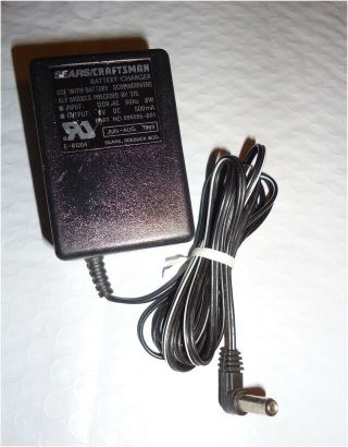 (4d1) Sears Craftsman Battery Charger 6v 0.  35a 999555 - 001 For Screwdrivers Oem