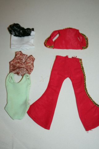 Vintage Mego Maddie Mod 1771 Matador Set Red Vest Pants F/ Barbie Fashion Clone