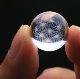6.  8g Find Rare Natural Pretty Snowflake Phantom Quartz Crystal Sphere Ball31
