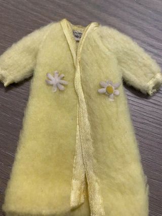 Vintage Barbie Skipper Outfit Lemon Fluff 1749 Fluffy Robe - - 1970